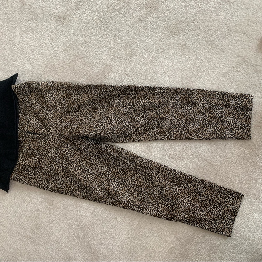 WHBM Cropped Pants, Leopard